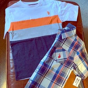 2 PIECE U.S. POLO ASSN. SET -SIZE 7 - NEVER WORN